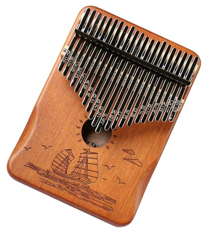 Handheld-Kalimbas, einfach zu spielen, 21 Daumenklavier, Holzkonstruktion für Langlebigkeit und hervorragende Resonanz, benutzerfreundliches Daumenklavier
