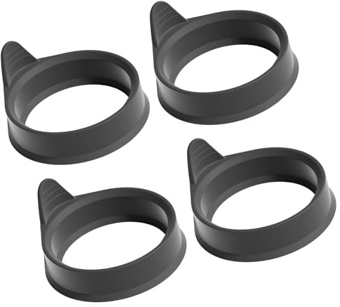 De 4 Cocedores de huevos de silicona flexibles Herramienta para cocinar desayuno Ideal para panqueques y pasteles pequeños Moldes de silicona multiusos resistentes y eficientes
