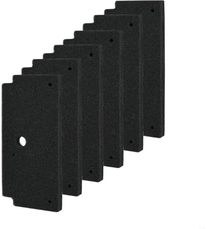 X7XA luddfilter tvättapparat del svampstruktur lämplig för tvättmaskin (6-pack)