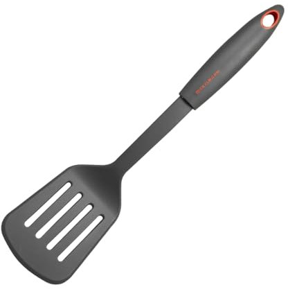 Fackelmann Paletta Forata, Nylon, Grigio Antracite e Rosso