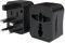 EAZY CASE Universal Reiseadapter 150 Länder weltweit - Stromadapter, Reisestecker für Weltreisen, u.A. für USA, Australien, Asien, Kanada, UK, Afrika, Thailand, Neuseeland, China, Südamerika, Schwarz