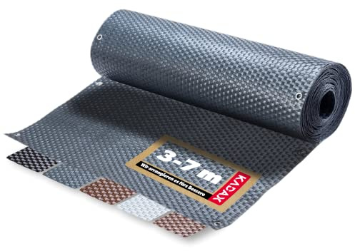 KADAX Brise-vue pour balcon, terrasse, clôture, tapis brise-vue résistant aux intempéries en rotin PE, revêtement de balcon avec serre-câbles, clôture brise-vue, revêtement de balcon, protection