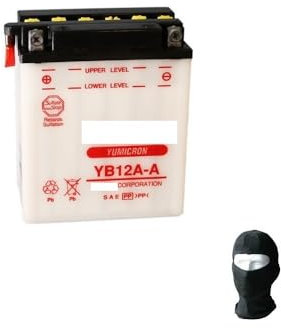 KOMPATIBEL MIT Kawasaki GPZ (ZX550A1/A6) 550 1982 A 1986 Batterie YB12A-A UASA 12V / 12AH BATTERIEN ZUM STARTEN Motor Motorrad Roller ORIGINAL SPEZIFIKATION BEREIT