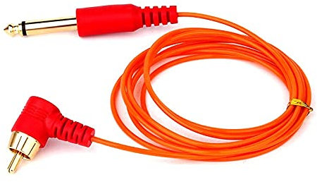 Cavo RCA del tatuaggio ad angolo di 90 gradi a 90 gradi di 90 gradi e cavo DC del tatuaggio con cavo super sottile per la macchina del tatuaggio della penna Macchine per tatuaggi ( Color : RCA cord )