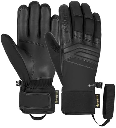 Reusch Gore-TEX Skihandschuhe für Herren & Damen | extra warm & wasserdicht | atmungsaktive Winterhandschuhe mit Ziegenleder-Innenhand, für Ski, Outdoor & Piste, Größe 7,5-11, Jupiter GORE-TEX