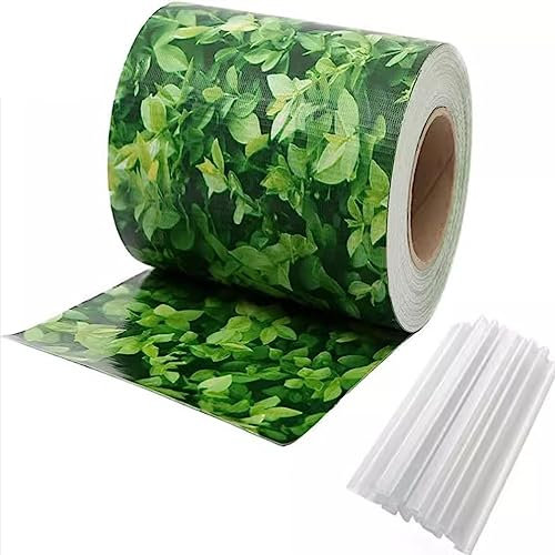PVC-Sichtschutzzaun Mit Streifen Gartenzaun Sichtschutzwand DIY-Installation Eines Hofzauns 19cm PVC-Streifen Sichtschutz, Mit Befestigungsclip (Farbe : C, Größe : 0.19x70m)