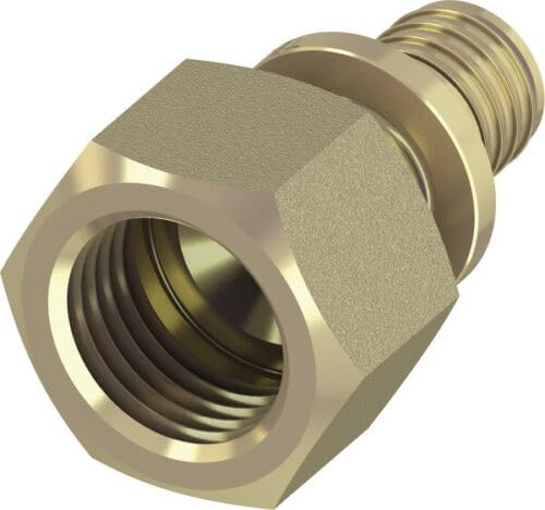 Tece 16/20/25/32 DVGW Messing Wandscheibe Winkel Kupplung T-Stuck (Übergangsmuffe Standard Messing, 25x3/4 (Nr.765007))