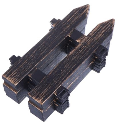 POPETPOP 8St Minizaun kunststoffzaun miniaturzaun Miniaturgarten Hofzaun Zaunplatten Christbaumschmuck Puppenhauszaun Ornament deko Lattenzaun Glas Spielzeugzimmer Suite der Zaun schmücken
