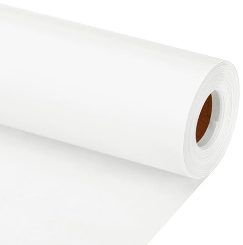 PATIKIL Zeichenpapierrolle 30cm x 20m Zeichenpapier 80 g/m² Weiß | Papierrolle Kraftpapier Malpapier Skizzenpapier Bastelpapier, Für Staffelei Malen Handwerk Geschenkverpackung