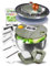 VELVOMAX - Centrifuga per insalata 6 in 1, in acciaio inox, 4,5 l, multifunzione, per verdure e insalata, lavabile in lavastoviglie, con coperchio per gli amanti della cucina