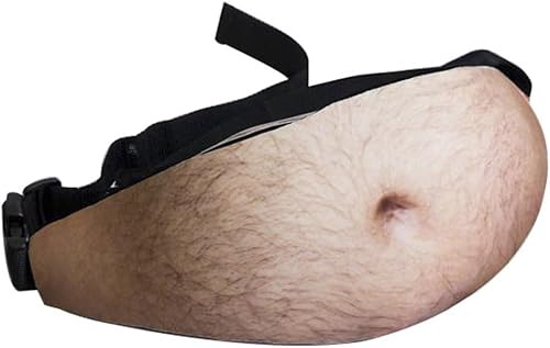VOBOR Bierbauch Bauchtasche,Papa Tasche, Lustige Bauchtasche, Herren Lustige Bauch Hüfttaschen, Multifunktionale Gürteltasche mit Verstellbaren Gürtel für Outdoor Reise Wandern