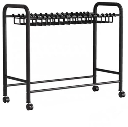 Porte-pantalons Sur Pied – Porte-pantalons En Métal Avec Roulettes – Étagère De Rangement for Draps, Foulards, Foulards En Soie, Porte-serviettes Sur Pied, Cintre Facile À Installer(60*75*36.5cm,30 Ho