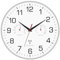 Couperos Horloge murale radio-pilotée silencieuse avec thermomètre et hygromètre - 30 cm - Sans bruit de tic-tac - Pour salon, cuisine, bureau - Plastique