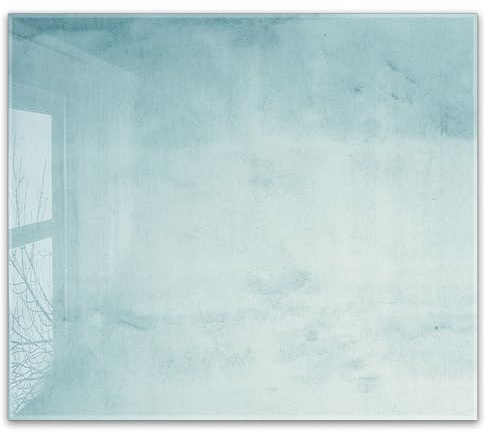 Herdabdeckplatte 60x52 cm einteilig – Beton Blaugrün | ESG Glas Ceranfeldabdeckung, Schneidebrett, Abdeckplatte, Herd, Induktion, Küche