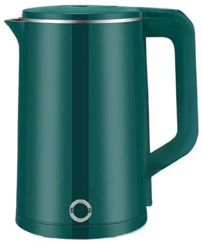 Hervidor eléctrico - Hervidor de té inoxidable con energía automática de apagado | Hervir rápido, hervidor de oficina para café y té | Base giratoria de 360 ​​° de ahorro de energía y manija tá
