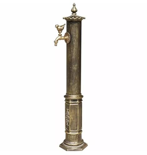 YZWZZXC Wassersäule Garten, Standbrunnen Antik, Vogelform Wasserzapfstelle, Ganzjährig Einsetzbar, für Bewässerung und Bewässerung