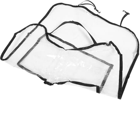 HAMPPLIES Coprisedile Per Auto Con Portaoggetti Protezione Schienale Per Seggiolino Ragazzo Ragazza Facile Installazione e Versatile Organizzazione Kick Mat Trasparente Per Auto