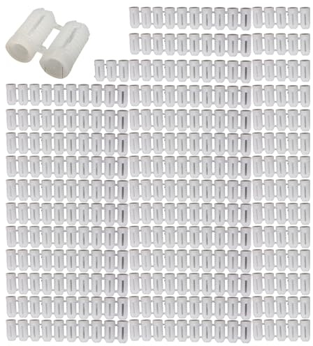 900 Stück kleine Spreizdübel 5 mm weiße Dübel Zubehör für sichere Befestigung in verschiedenen Wandmaterialien