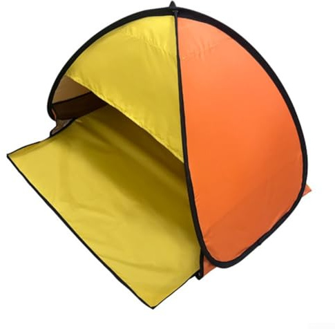 Feeshoppher Automatisches Pop-Up-Haustierzelt, einfacher Aufbau, Outdoor, Strände, Sonnenschutz, tragbar, faltbar, Strandzelt, UV-Abschirmung, Pop-Up-Zelt mit Tragetasche für Strand, Camping, Angeln