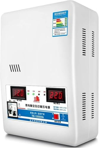 Stabilizzatore di Tensione Monofase per Uso Domestico Ad Alta Precisione da 220 V Stabilizzatore di Tensione di Alimentazione Completamente Automatico 6800/15000 / 20000w Stabilizzatore, 15000w