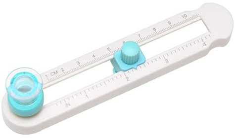 Mimoqk Outil de coupe circulaire, coupe-cercle pour l'artisanat | Coupe-cercle boussole pour papier | Découpe précise, outil de papier de Scrapbooking avec échelle claire, artisanat fait à la main