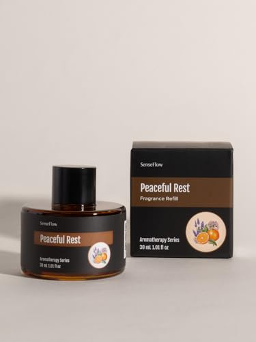 SenseFlow Aceites Esenciales para difusor de 30 ml, 100% Puros, aceites Esenciales de aromaterapia de Primera Calidad, aceites aromáticos de Aire para difusor, aromaterapia - Tranquilidad