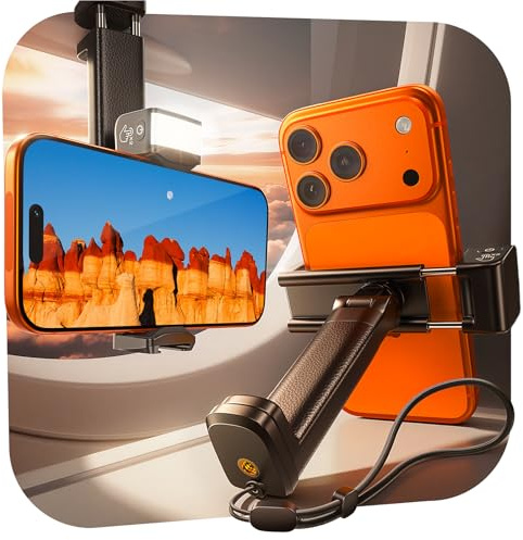 LISEN Airplane Travel Essentials (LED) Phone Stand Holder for Desk 2026 Airplane Gadgets 2026 Women Men Long Flight Accessories Photographic Lighting Flash Tubes Kids Gifts,2pack