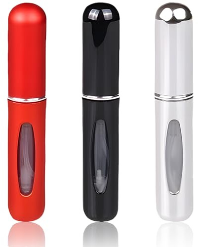 YAOYYG 3 piezas 5ML Atomizador Perfume Recargable, Atomizador de Perfume | Mini Botella Rociadora Portátil, Perfume Miniatura Sin Fugas, Ideal para Viajar, Salidas, Citas y Uso Diario