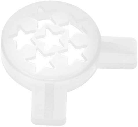 Happyyami Boquilla Dispensadora de Helado de Plástico Blanco Compatible para Máquina Donper, Accesorio Versátil para Porcionar Helados en Cocina