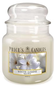 Price's Candles - Candela in Giara Media Winter Jasmine - Durata Fino a 90 ore di Combustione