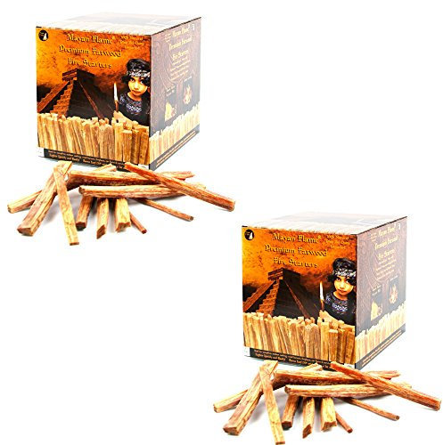 Mayan Flame™ Fatwood 20lb Box 100% Natural Fire Starter Fireplace Fire Sticks BBQ Wood Firestarter Camping S4U® (20lb)