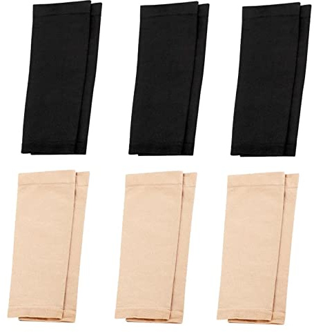 Xrten 6 Pares Mangas para Brazos, Moldeadores de Brazo para Mujer, Mangas de protección UV para Ciclismo, Deporte, Conducción, Pesca