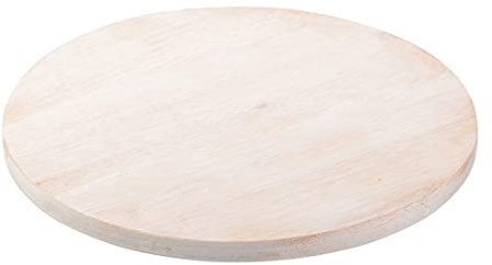 NKlaus placa de madera natural luz Ø14cm posavasos decoración de la mesa platillo de madera real 10453