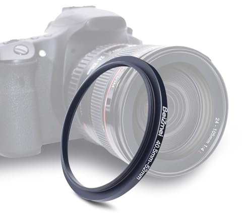 Filtro adaptador de 40,5 mm a 52 mm. Compatible con todas las lentes de 40,5 mm. Objetivo de 52 mm, UV, ND,CPL,filtro,40,5 mm lente a 52 mm. Cámara Filtro (40,5-52 mm)