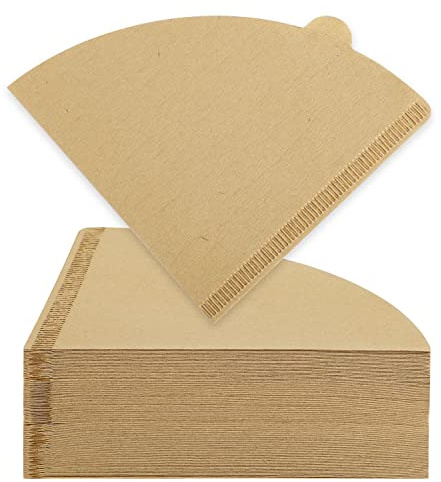 200 Count Coffee Filter, Size 02 Cone Coffee Filters Natural Pour Over Coffee Filter Unbleached Disposable Paper Filters 2-4 Cup Compatible with Pour Over and Drip Coffee Maker