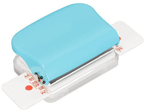 Tragbare -Bindemaschinen, 6 Löcher A4 B5 A5 Cinch-Buchbindung, Mehrzweck-Papierkartenbuch Kleine Bindemaschine für Home Office Shool (hellblau)