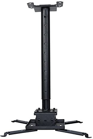 FIONEL Projector Bracket Projector Mount Shelf Extendable Projector Mount Ceiling Projector Mount Bracket with Adjustable Extension Pole Black Projector Stand