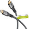 goobay HDMI 2.1-Kabel – Ultra High Speed ​​mit Ethernet – UHD-Auflösung 8k, 4k, 120 Hz und 60 Hz – vergoldeter Stecker – verhindert Korrosion – für Gaming oder Video-Streaming – Grau 65263(5 Meter)
