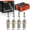 Frankberg 4 bujías compatibles con 1er E87 118i 2.0L 2004-2011 3er E46 316i 1.6L 2003-2005 5er E60 520i 2.0L 2006-2010 X1 E84 sDrive18i 2..0L 2006-2010 X1 E84 sDrive18i 2..0 0L 201 0-2015 Replace#