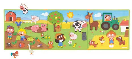 Janod - Magnéti'Stories La Fattoria - Gioco Educativo Magnetico 30 Calamite - Giocattolo per Bambini in Cartone FSC - Sviluppa l'Immaginazione e Le Abilità Fino-Motorie - dai 3 Anni, J05451
