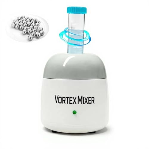 ABEST 5200rpm mini Vortex Mixer Farbschüttler,Labor Vortex Schüttler mit Touch Funktion für Nagellack,Wimpernschüttler,Tattoo Tinte,Kleber und Teströhrchen (grau)