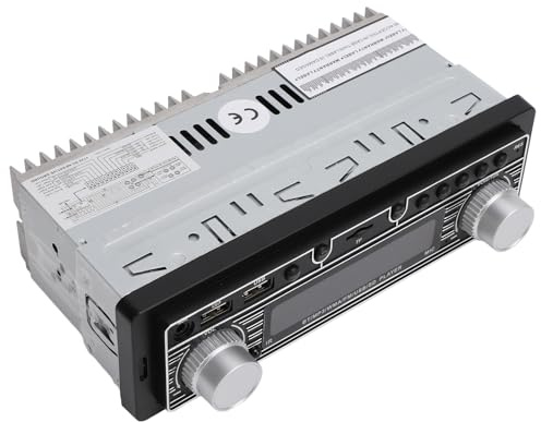 Yctze Lecteur MP3 Bluetooth de Voiture en Alliage Métallique, Double Port USB, Bluetooth 5.0, Appel Mains Libres, Récepteur D'autoradio, Lecteur à Distance Stéréo, Accessoires de Voiture