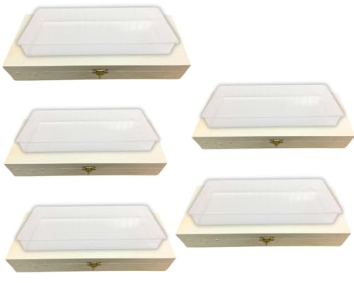 Turrón Cajas de Madera y Moldes de Plástico para elaboración (Pequeño, 5, unidad)