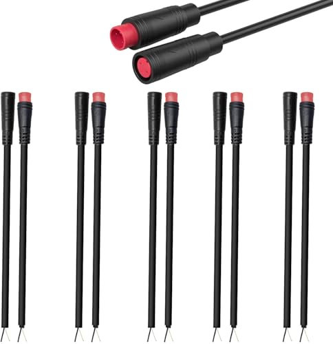 VISSQH Julet - Cavo di prolunga impermeabile a 2 poli per e-bike, 20 cm