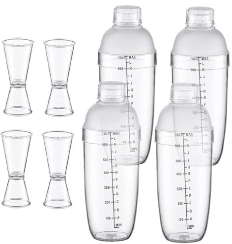 Cabilock Juego Coctelera 700cc Para Cócteles Mezclador Bebidas Frías y Leche Frío 8 Piezas