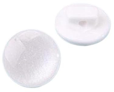 Harts skjortknappar med skaft, vit, 11 mm 20 st