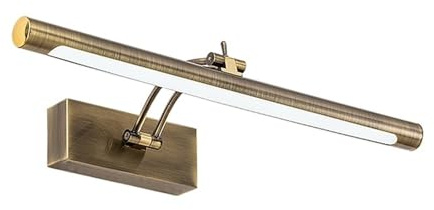 CXCDSS Picture Lights, Wall Lights, Modern LED Bathroom Wall Lamp, Waterproof Stainless Steel L40/55/70CM, Indoor Mirror Sconce Vanity Wall Lights Fixture with Switch(Bronze,9W 40CM)