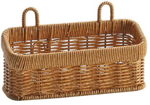 LGINZEHN Woven Kitchen Storage Basket Wall Hanging Organizers For Vegetables Efficient Garlic Gingers Container Kitchen Supplies Mounted Basket Rack