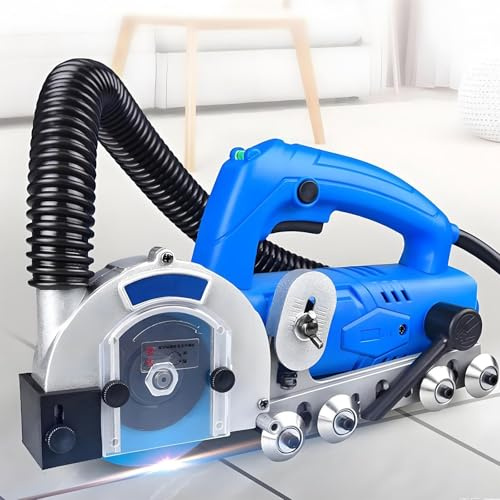 Kakelfogborttagningsanordning 1 200 W professionell oscillerande fogborttagningsmaskin för rengöring av duschkakelfogar, golvfogar (maskin 2,2 mm rengöringsark)