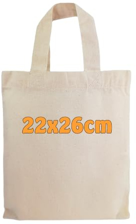 Cottonbagjoe (10, 25, 100, 400 Pack kleine Stoffbeutel zum Bemalen 22x26 cm – Apothekertasche aus 100% Baumwolle (140 g/m²), OEKO-TEX® STANDARD 100 – Baumwolltasche unbedruckt